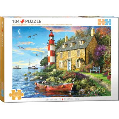 EUROGRAPHICS - Puzzle Davison: The Cottage Lighthouse - 100 piese