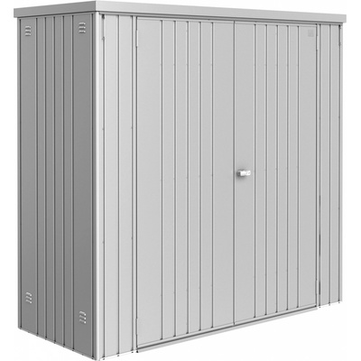 Biohort Zahradní skříň na nářadí 150 plechová 155 x 83 x 182,5 cm stříbrná metalická 34010