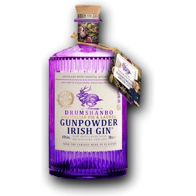 Drumshanbo Gunpowder Irish Gin with Italian Fig & Laurel 43% 0.7 L (čistá fľaša)