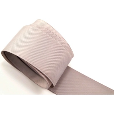 Rypsová stuha - svetlo šedá - šírka 4 cm