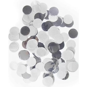 KONFETY strieborné kolieska 15g