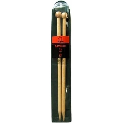 Pletací jehlice rovné bambusové - 12 mm