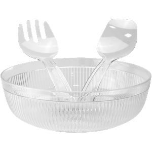 Dünya Plastik DUNYA-Комплект за салата ПРОЗРАЧЕН 4000ml (10728) (0174140)