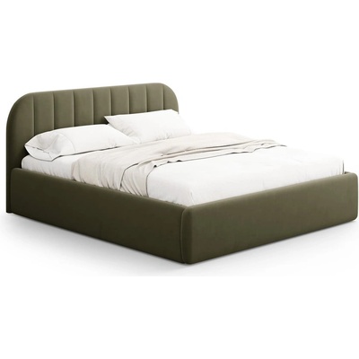 Windsor & Co Зелено двойно легло 180x200 cm тапицирано с място за съхранение с включена подматрачна рамка Juno - Windsor & Co Sofas (WIN_BF180_51_F1_JUNO3)