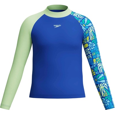 Speedo Блуза с uv защита kids l/s print rash top