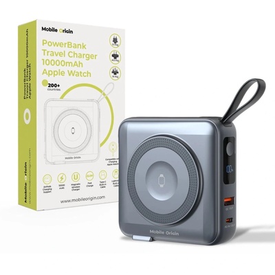 Mobile Origin 10000mAh PowerBank сив (PBT-03L-GRY)