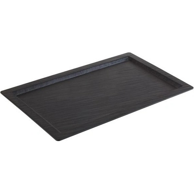 APS Tác obdélníkový z melaminu GN 1/1 530x325 mm černý Slate černá