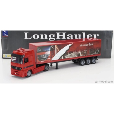 Newray Mercedes Benz Actros 1857 Truck Cassonato Mercedes Benz 1998 Červená 1:43