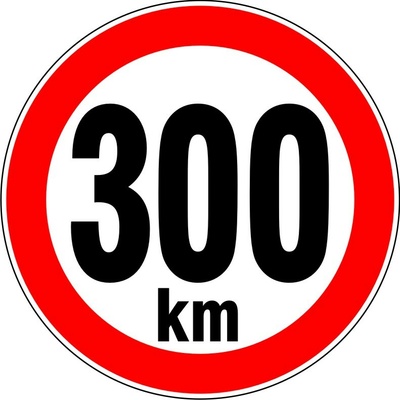 RAFO Reflexní samolepka Nejvyšší rychlost 10 - 300 km, průměr 15 cm Varianta: 300