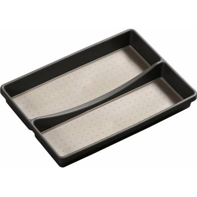 Příborník do zásuvky KESPER 2 přihrádky, 32,5 × 23 × 4,5 cm, plast, šedý (30093)