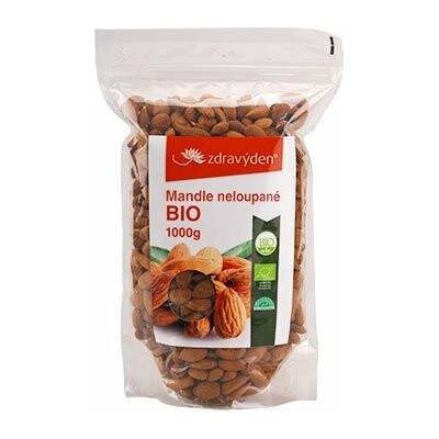 Zdravý den Mandle nelúpané BIO 1000 g