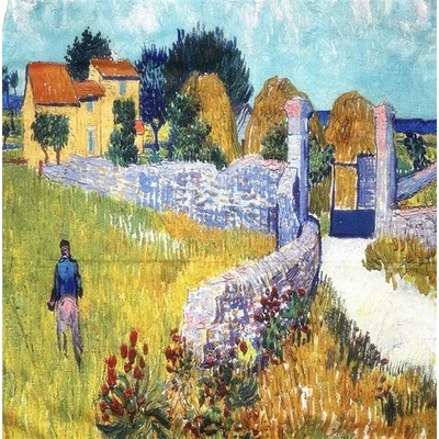 Bavlissimo šála s obrazem Farmhouse in Provence od Vincenta van Gogha