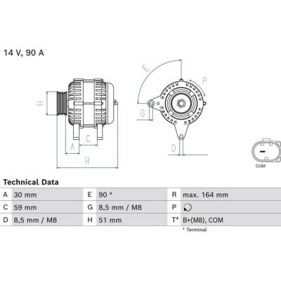 generátor BOSCH 0 986 084 750