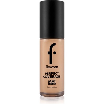 Flormar Perfect Coverage Mat Touch Foundation матиращ фон дьо тен за комбинирана към мазна кожа цвят 301 Soft Beige 30ml