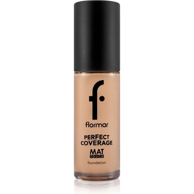 Flormar Perfect Coverage Mat Touch Foundation матиращ фон дьо тен за комбинирана към мазна кожа цвят 301 Soft Beige 30ml