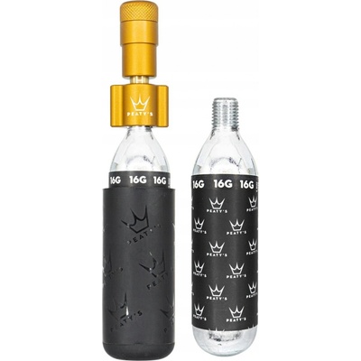 CO2 náboje Peaty's Holeshot CO2 Tyre Inflator road gravel čierna