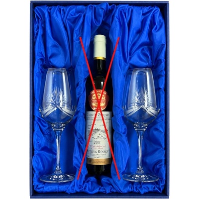 ONTE CRYSTAL Dárková sada na víno se sklenicemi Mašle 380 ml