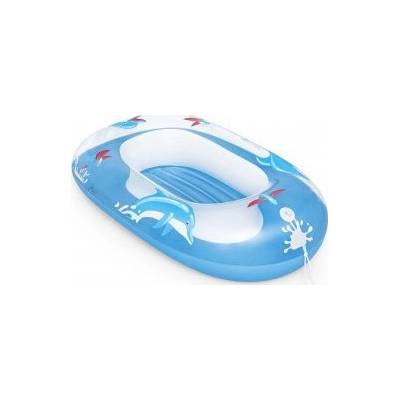 Bestway 34037 / 24 Пояси за басейни и плажове Син, Бяла Шарка PVC Лодка за плаване (5820)