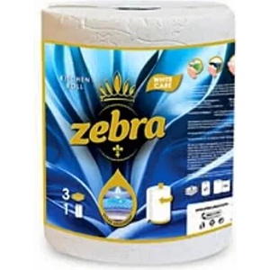 Zebra White Care трипластова кухненска ролка 800 гр. 270 къса