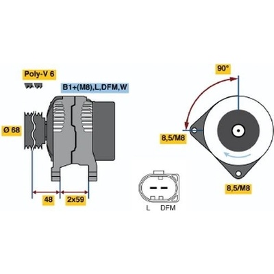 Generátor BOSCH 0 986 041 900 (0986041900)