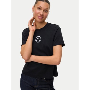 VERO MODA Дамска тениска SARA с печат черно Vero Moda | Cheren | ЖЕНИ | XL