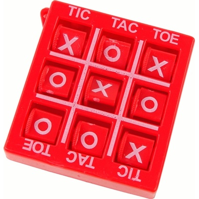 Lean Toys Hra Piškvorky 4,5 cm červená