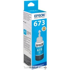 Epson Бутилка с мастило EPSON T6732 Cyan (C13T67324A)