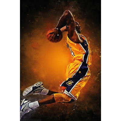 Plagát, Obraz - Splatter Basketball Player, 61 × 91.5 cm