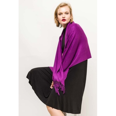 Classic Scarf fialová kašmírová šála