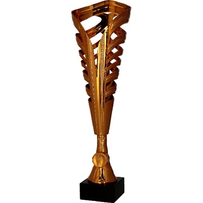 Plastová trofej Zlatá Stříbrná Bronzová 36 cm