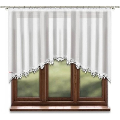 BytoTex Dekorační krátká záclona s řasící páskou LG284, 400x120 cm
