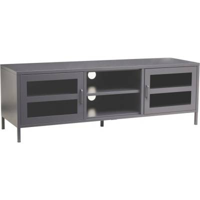 Premier Housewares Сива стоманена маса за телевизор 150x50x45 cm Acier - Premier Housewares (2406597)