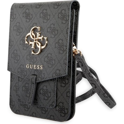 Púzdro Guess PU 4G Metal Logo univerzálna taška telefón šedá