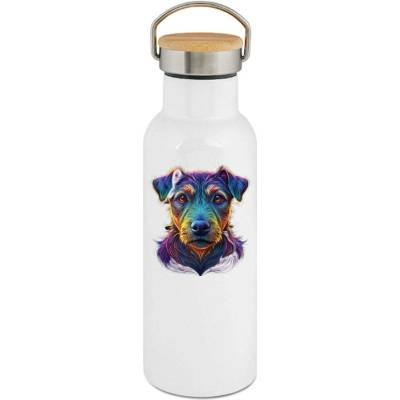 123TRIKO termoska Německý lovecký teriér (Jagdterrier), neon 500 ml pes