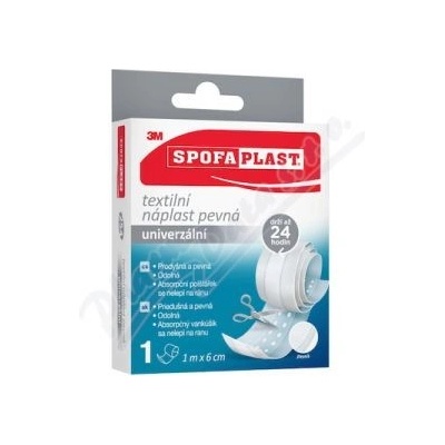 Spofaplast 254 Pevna text.naplast 1 m x 6 cm
