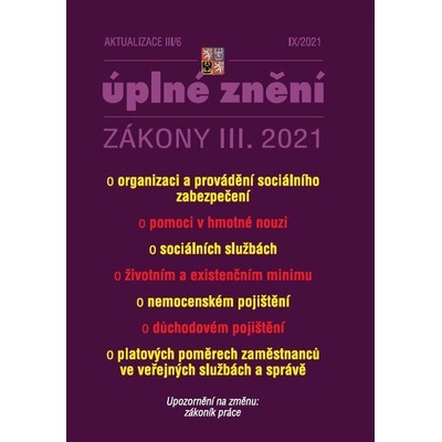 Aktualizace III/6 - nemocenské pojištění - Poradce s.r.o.