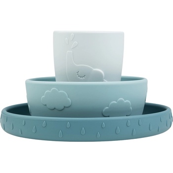 Done by deer Детски съдове Deer Friends с вендуза сини 3 части (1529352)