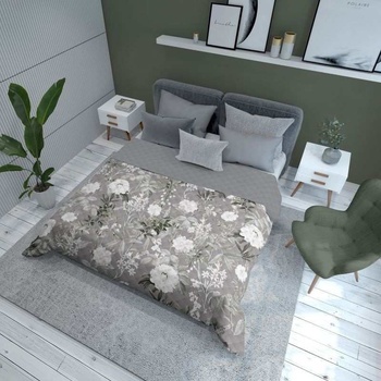 Detexpol přehoz na postel Kvety grey 170 x 210 cm