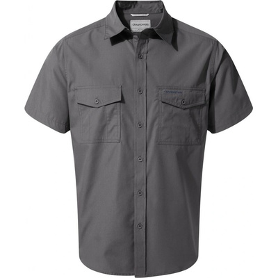 Craghoppers Kiwi pánska košeľa short sleeved sivá
