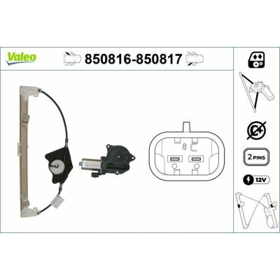 Mechanizmus zdvíhania okna VALEO 850816