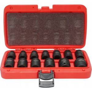 VERKE Комплект от 13 ударни вложки 1/2" 10-24 мм 10923 (v39460)