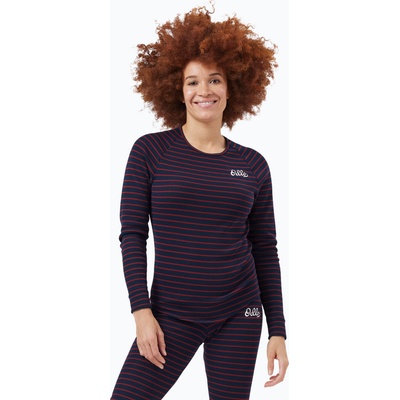 ODLO Дамска термоблуза с дълъг ръкав ODLO Warm Originals Stripes Bl Top Crew Neck dark saphire