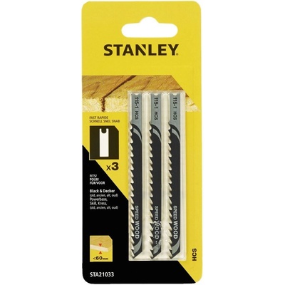 Stanley Pilové listy HCS pro přímočarou pilu do dřeva a jiných materiálů STA21063