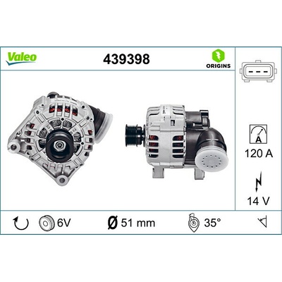Alternátor VALEO 439398