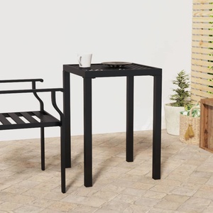 vidaXL Градинска маса антрацит 50x50x72 cм стомана (362742)