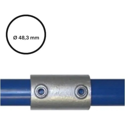 Konstrukční fitinka, spojka ocelových trubek pr. 48,3 mm – vnější spojka 149-D48