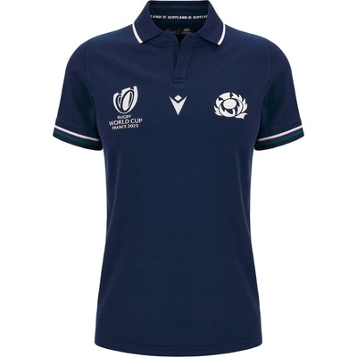 Macron Дамска футболна фланелка Macron RWC Scotland Rugby Home Cotton Shirt 2023 Womens - Blue