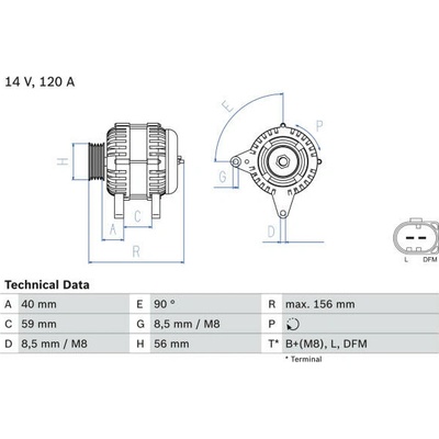 generátor BOSCH 0 986 042 810