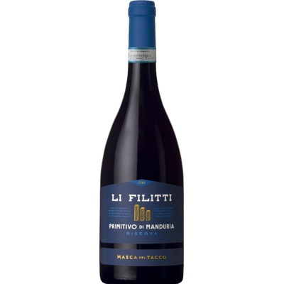 Masca del Tacco Riserva Primitivo Li Filitti Masca del Tacco suché červené 2021 14,5% 0,75 l (holá láhev)