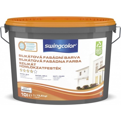 Swingcolor Fasádna farba silikátová snehobiela 10 l